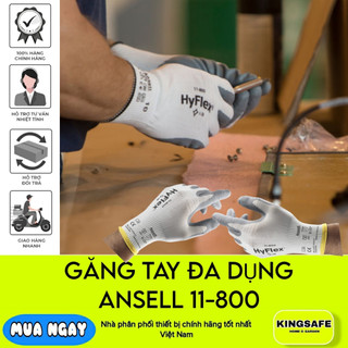 Găng tay đa dụng,đa năng cho kỹ thuật, cơ khí , máy móc , linh kiện ansell hyflex® 11-800