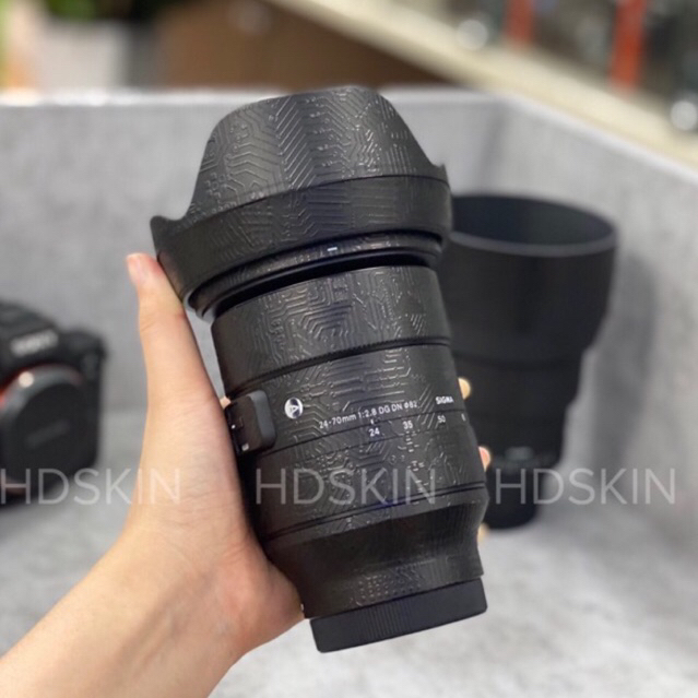 Miếng dán Skin 3M cho combo Sony A7III/ A7IV & Sigma 24-70 Art - HDSKIN