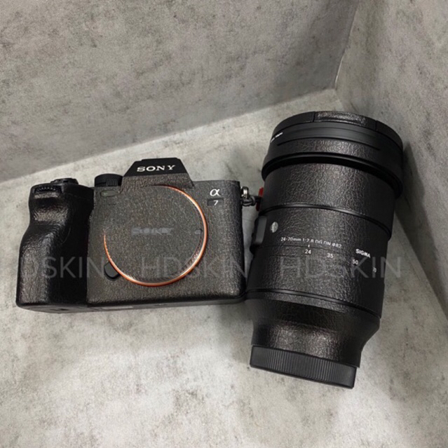 Miếng dán Skin 3M cho combo Sony A7III/ A7IV & Sigma 24-70 Art - HDSKIN