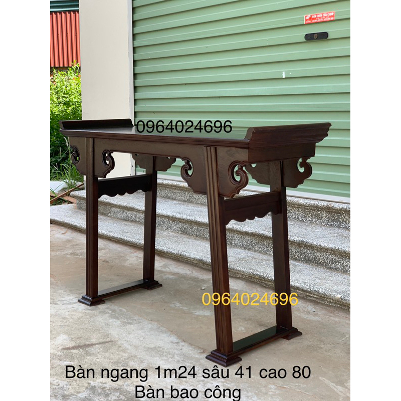 Bàn dài 1m24 sâu 41 cao 80cm nhiều màu gỗ lim