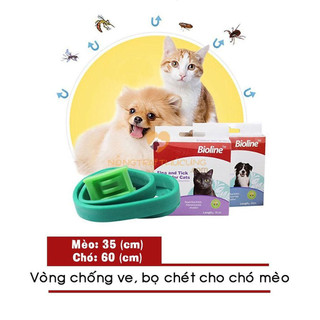 Vòng cổ chống ve rận cho chó mèo bioline