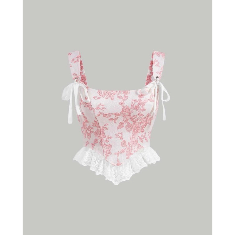 Áo tương phản 2 dây