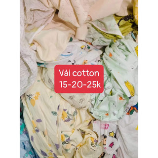 Vải cotton thanh lý cho bé trai, bé gái
