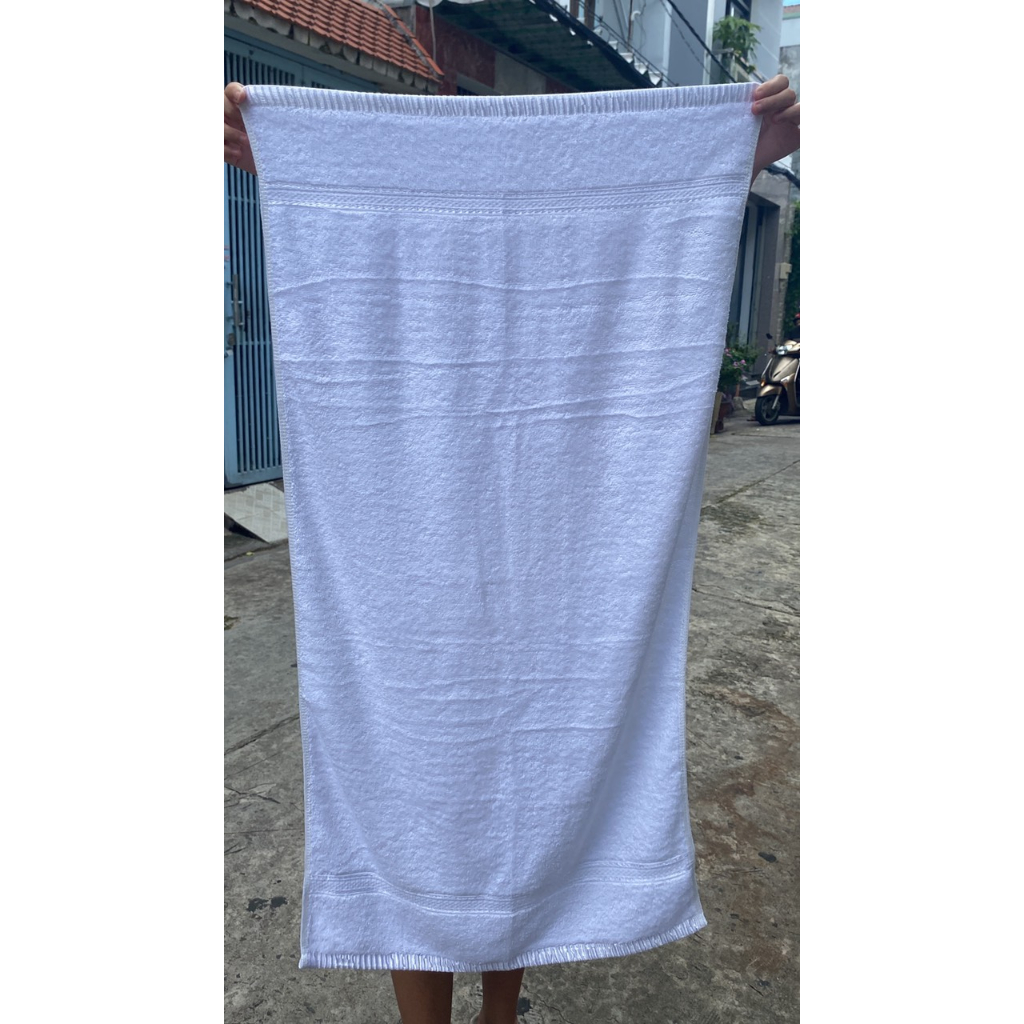 Khăn tắm trắng 50x100cm nhà nghỉ, khách sạn,homestay