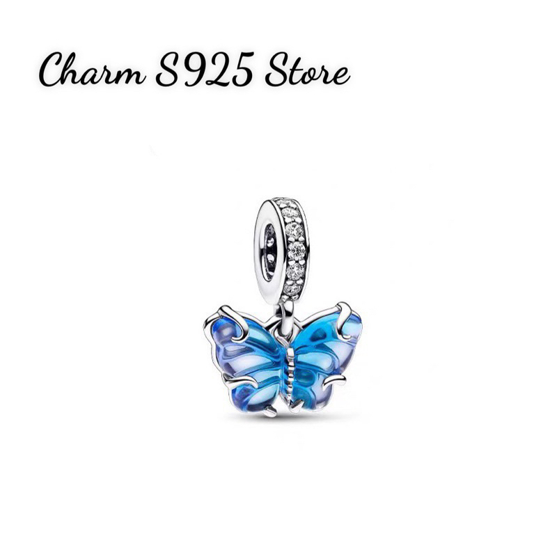 CHARM PAN ALE TREO HÌNH CON BUTTERFLY BẠC S925 THUẦN KHIẾT HÀNG CAO CẤP
