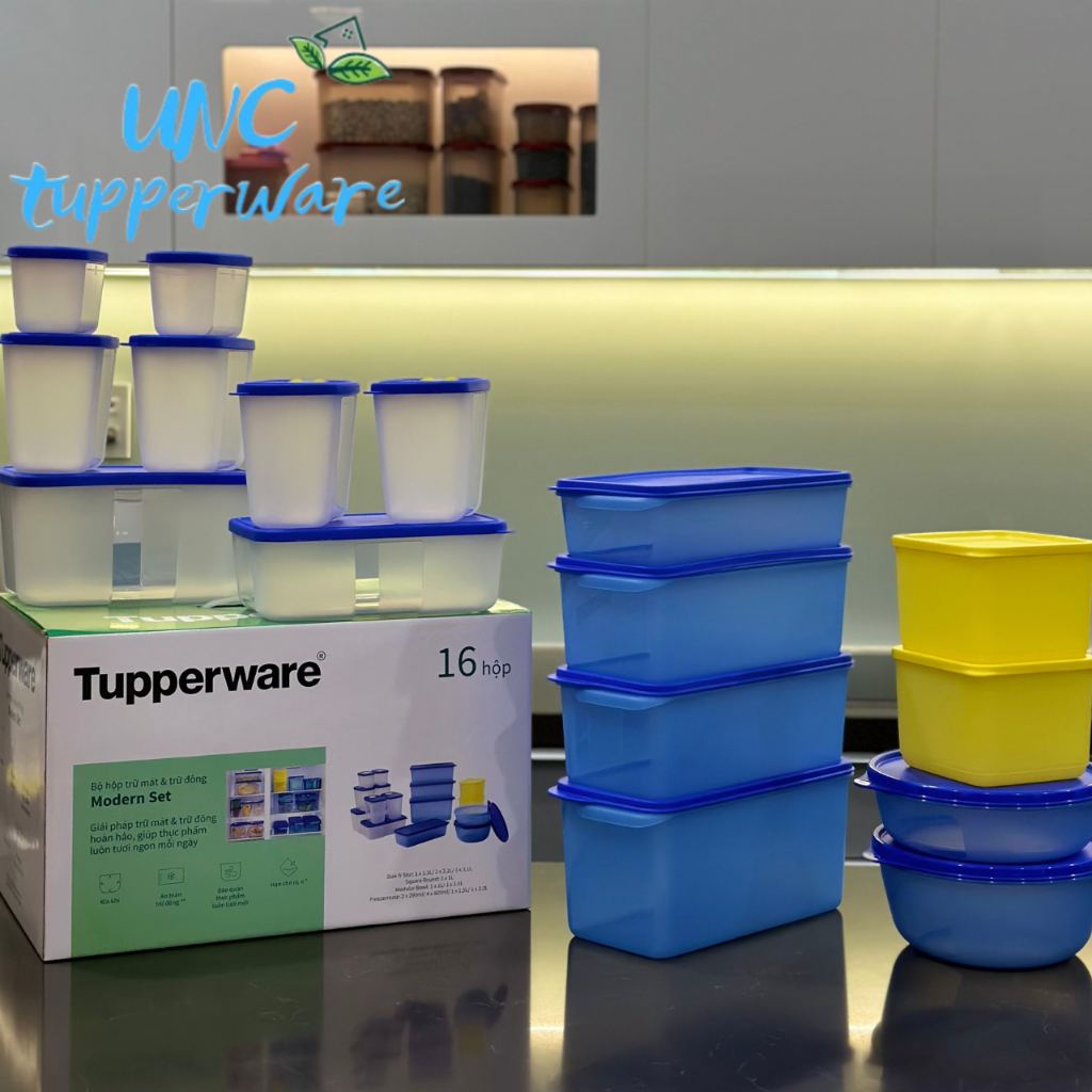 Bộ hộp trữ mát & trữ đông Tupperware Modern Set 16