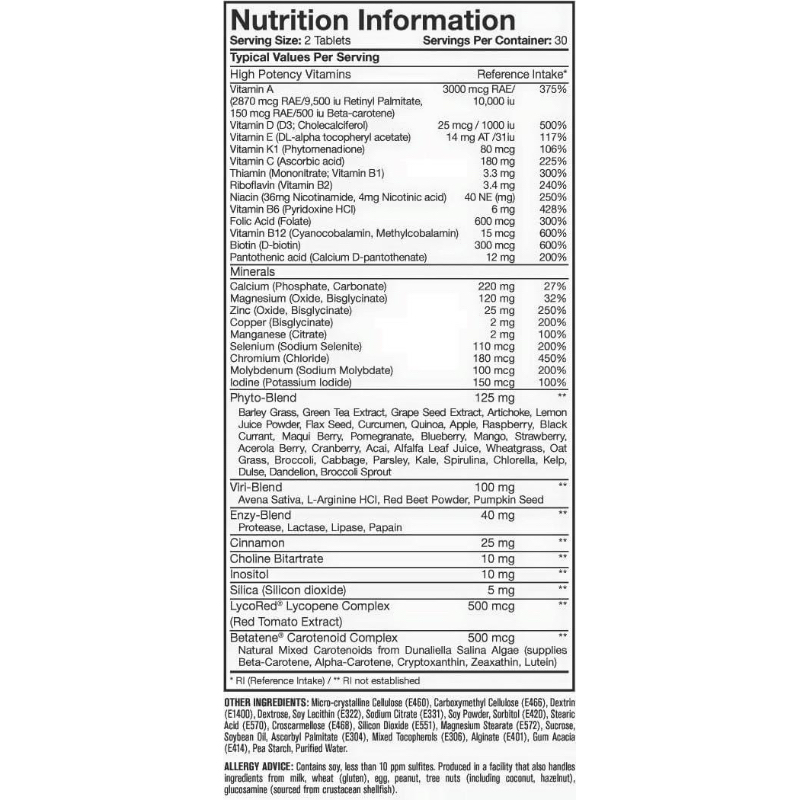 Thực Phẩm Bổ Sung Mutant Multi Vitamin 90 Viên