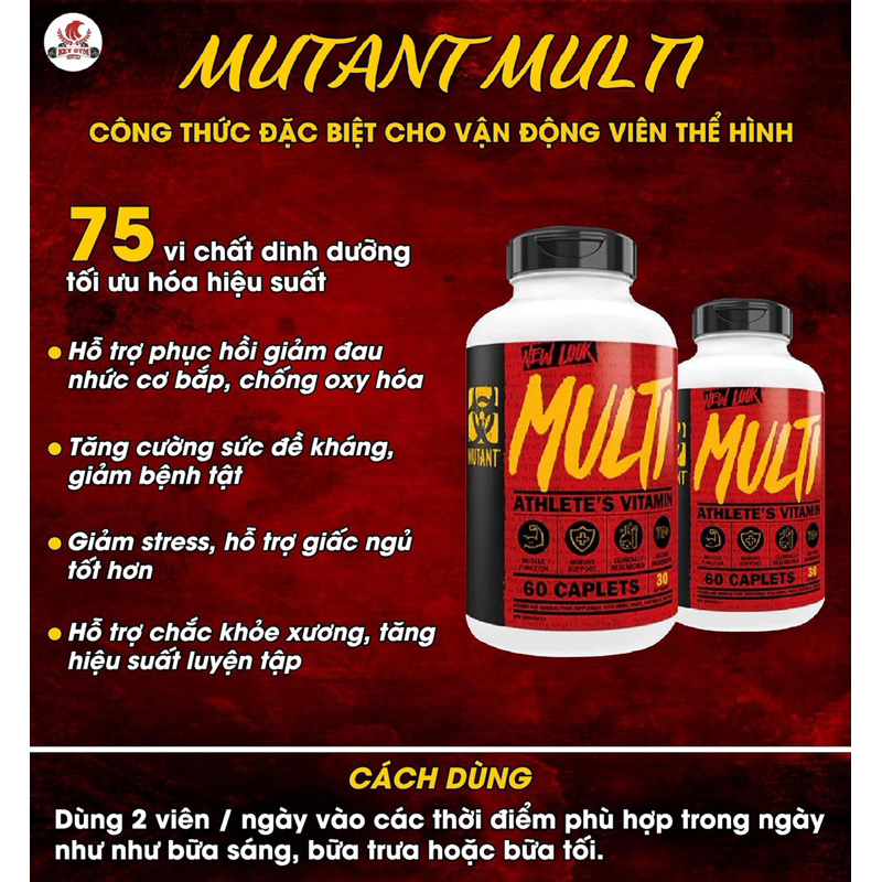 Thực Phẩm Bổ Sung Mutant Multi Vitamin 90 Viên