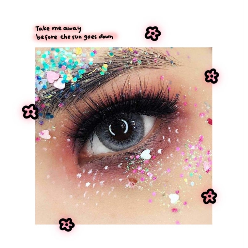 Lens xám tây Pony gray 0 độ kém khay đựng