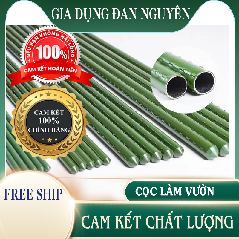 Cọc thép bọc nhựa làm vườn, làm giàn, cọc chống cây, cọc đỡ hoa hồng, Phi 8, phi11,phi16 , đủ chiều dài. Độ bền 5-8 năm.