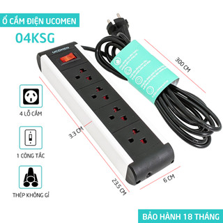 Ổ cắm điện đa năng Ucomen chống Quá Tải 2500W, chống Giật