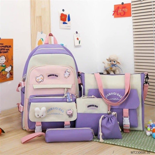 Combo balo 5 món đi học, balo thời trang - set balo 5 món