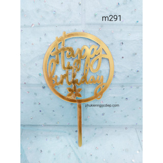 Mika chữ happy birthday (túi 10 cái)