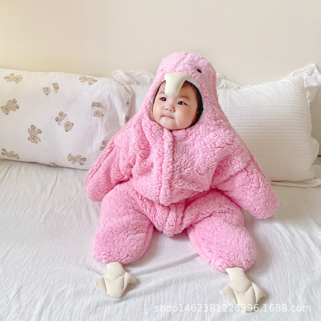 Body Ủ Ấm Hình Chim Cánh Cụt Ngộ Nghĩnh Đáng Yêu- Vịt trắng Cho Bé 3 - 12kg