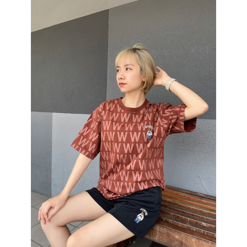 Áo thun in mono thêu gấu