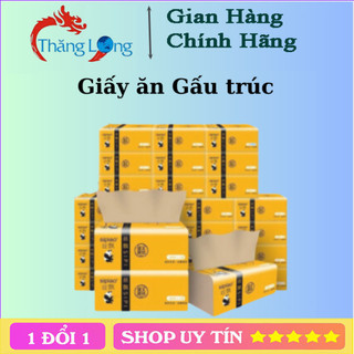 Giấy Ăn Than Tre Gấu Trúc Hoạt Tính Siêu Dai SIPIAO Cao Cấp