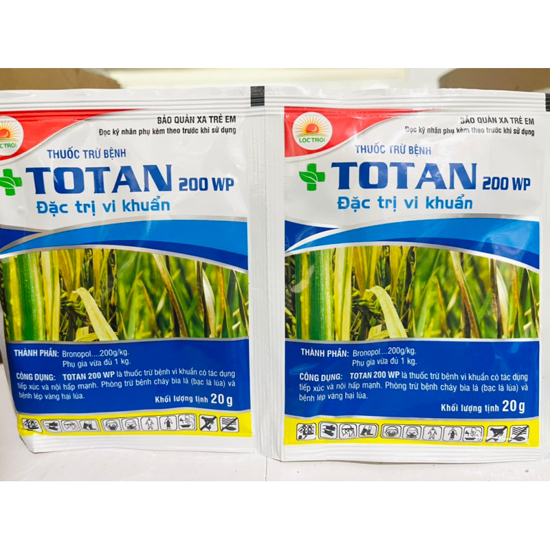 Totan 200WP - vi khuẩn trên lúa.
