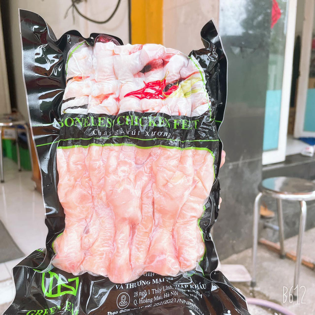 Chân gà rút xương GreenMeat 1kg (net đủ) dai giòn sừn sựt - Ship hỏa tốc 1h