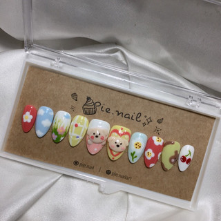 185. nailbox vẽ full. gấu bột nổi
