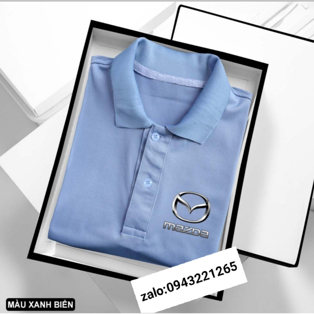 Áo POLO XE HƠI MAZDA  Cao cấp cotton thấm hút mồ hôi - nam nữ cao cấp, vải xịn, màu đẹp độc quyền
