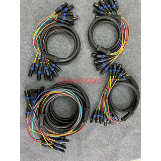 Dây cáp 8 line cổng canon Sommer dùng truyền tín hiệu âm thanh sân khấu, dài 1m, 2m, 10m jack tốt