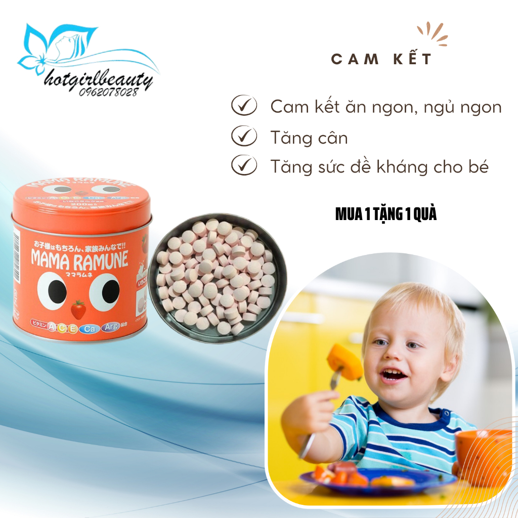 Biếng ăn tâm lý ở trẻ em Mama Ramune giúp ăn ngon ngủ ngon tăng cân tăng sức đề kháng cam kết an toàn cho bé [Tặng máy]