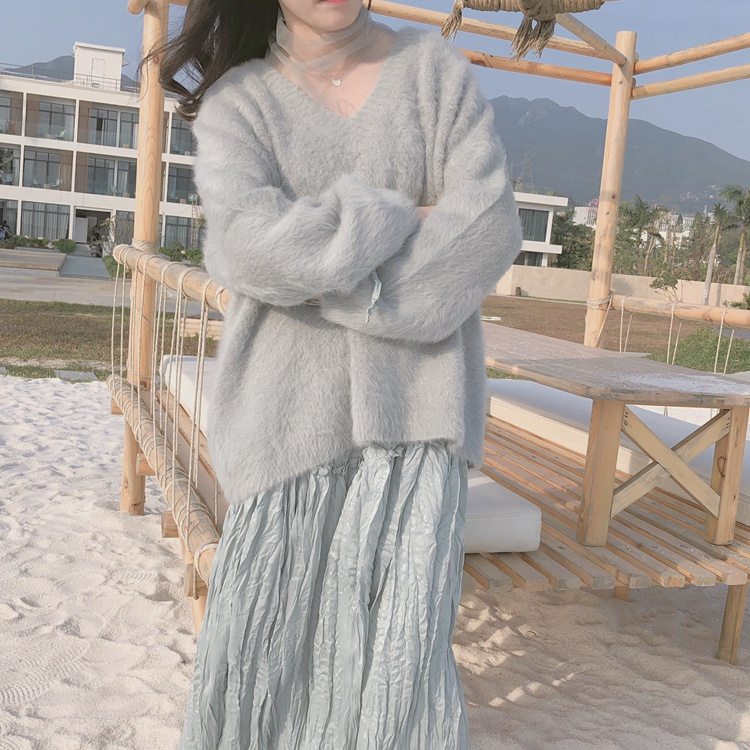 Áo lưới ren mỏng tay dài cổ tròn thời trang cho nữ MS187