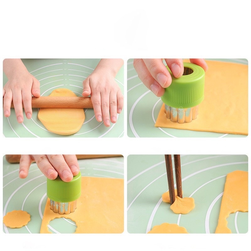 Khuôn tạo hình rau củ quả inox Set 3 khuôn cắt tạo hình rau củ quả cho bé ăn dặm