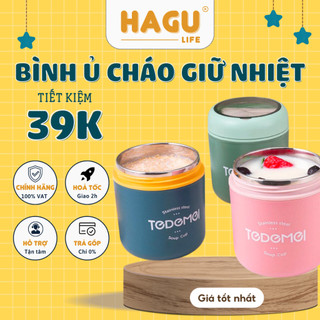 Bình đựng ủ cháo giữ nhiệt TEDEMEI 530ml kèm muỗng cho bé - Cặp lồng cháo