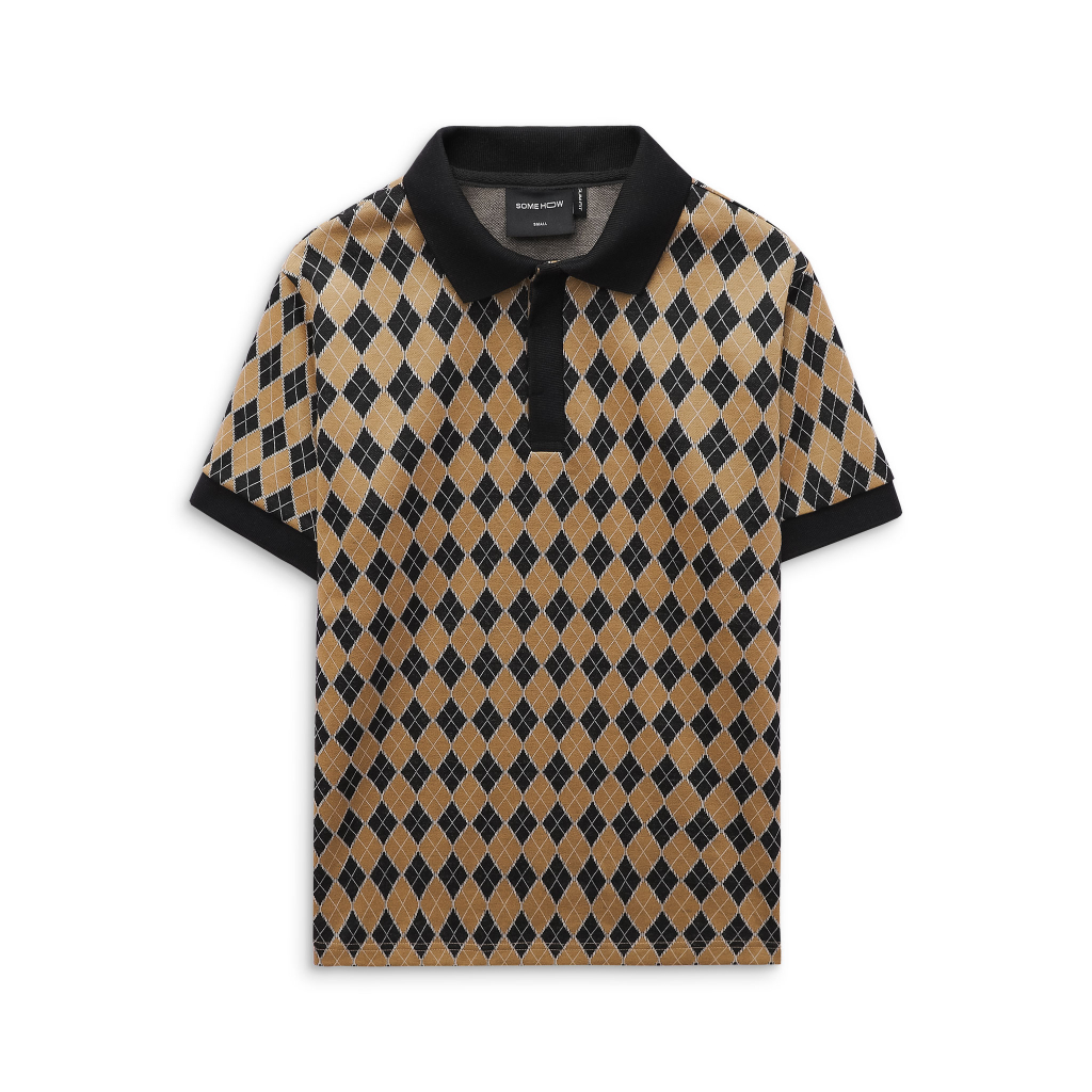 Áo Polo Nam Mature Standard Check, Chất Vải Cotton Dệt Blend Thoải Mái, PL0065, SOMEHOW