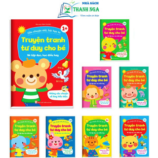 Sách - Truyện Tranh Tư Duy Cho Bé - Bé tập đọc, học điều hay - Bộ 8 cuốn có File âm thanh nghe đọc kể chuyện