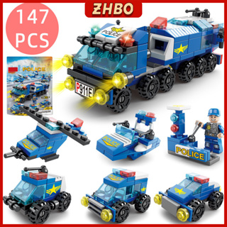 147 CHI TIẾT Bộ đồ chơi lắp ráp Lego Cảnh Sát SWAT Xe Tăng Cứu Hỏa Mô hình