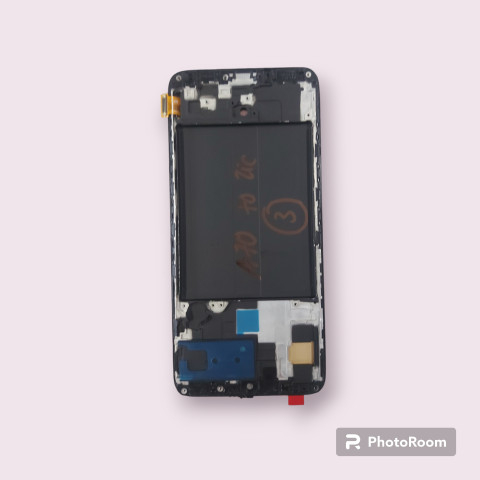 Màn Hình Samsung Galaxy A70 2019 / SM-A705F - Màn Hình Nguyên Bộ OLED 2 IC Liền Khung Xương, Phôi To Như Zin, Màu Đen