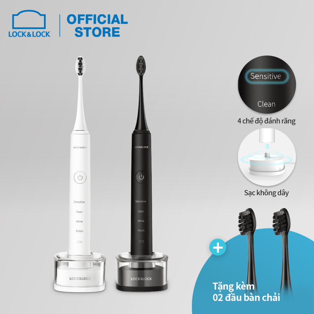 Bàn Chải Đánh Răng Điện Lock&Lock ENR346 Sạc Không Dây