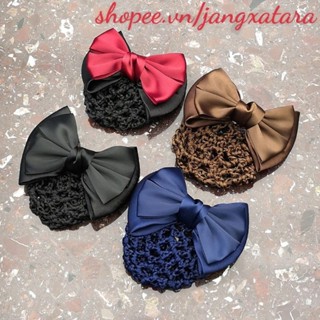 Kẹp búi tóc nơ lưới to co giãn tốt