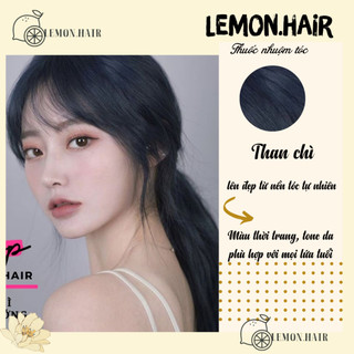 Thuốc nhuộm tóc Than chì + tặng oxy trợ dưỡng - lemon.hair