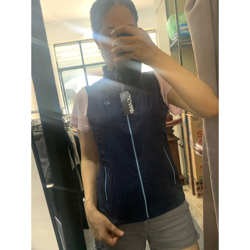 Áo gile nữ chất liệu xi gió hàng xuất dư Hàn xịn đét