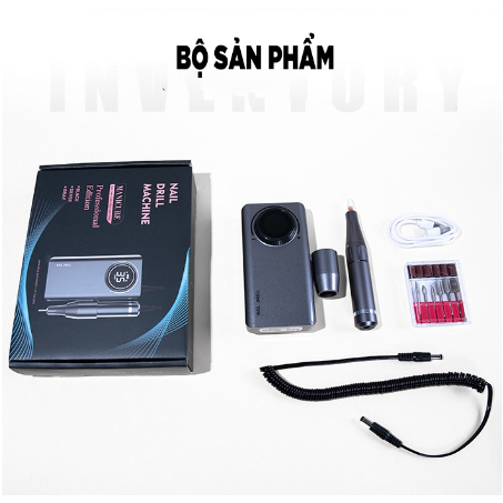 Máy Mài Móng MANICURE UV-201, Máy Mài Nail Mài Gel Tích Điện Cầm Tay Mini Cao Cấp-Tặng Kèm Bồ Đầu Mài, Bảo Hành 12 Tháng