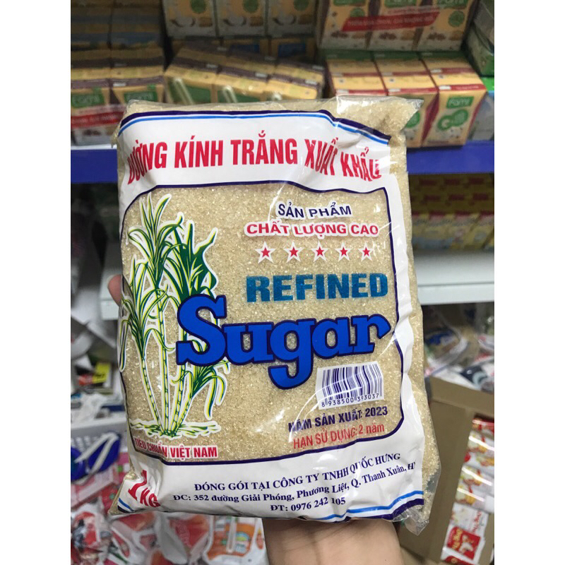 Đường Xuất Khẩu 1Kg Trắng/Vàng