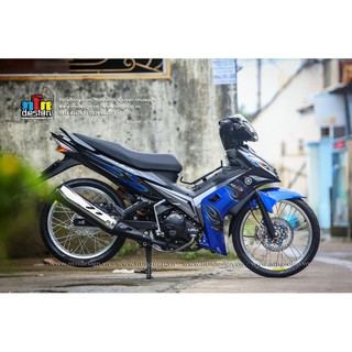 Tem Exciter 2008 - 2010 mẫu 135 LC tem lửa (Xanh)