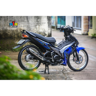 Tem Exciter 2008 - 2010 mẫu 135 LC tem lửa (Xanh)