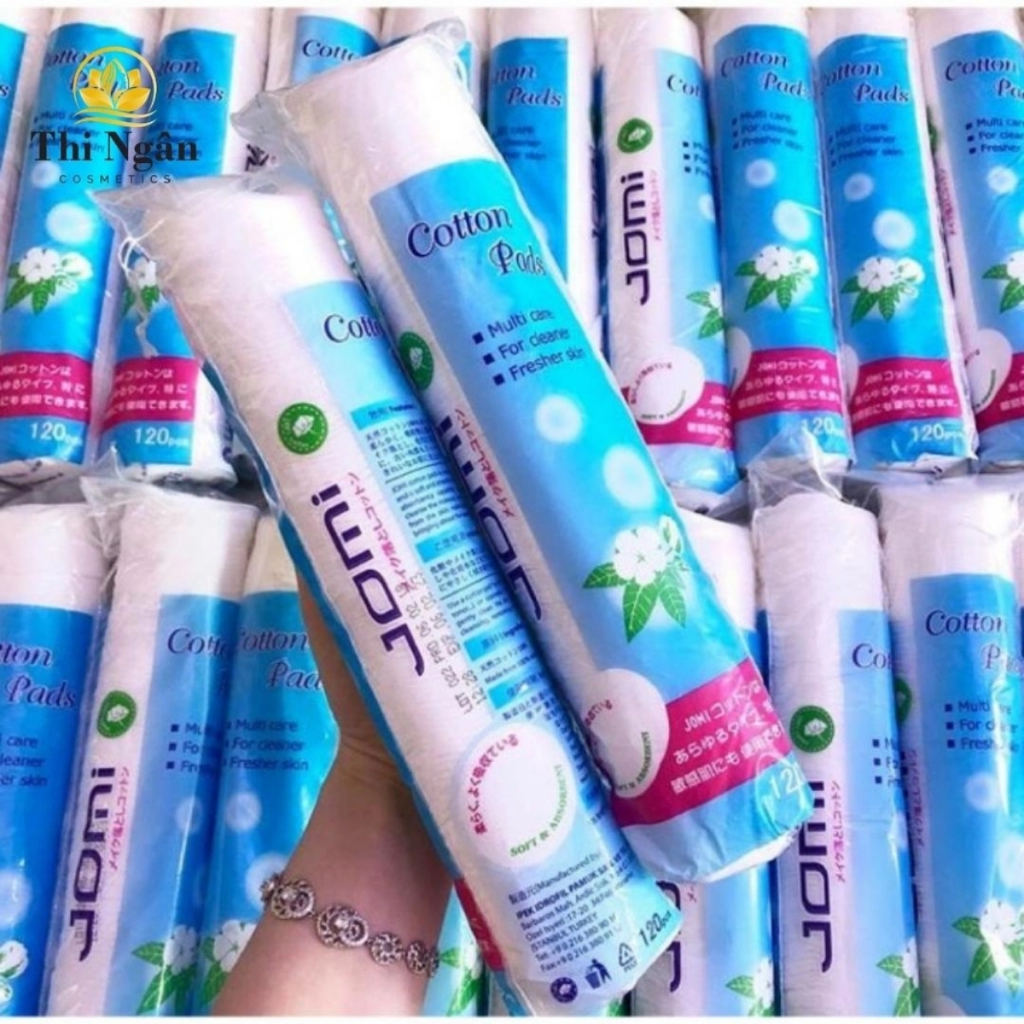 Bông Tẩy Trang Jomi Cotton Pads Nhật Bản Túi 80 Miếng