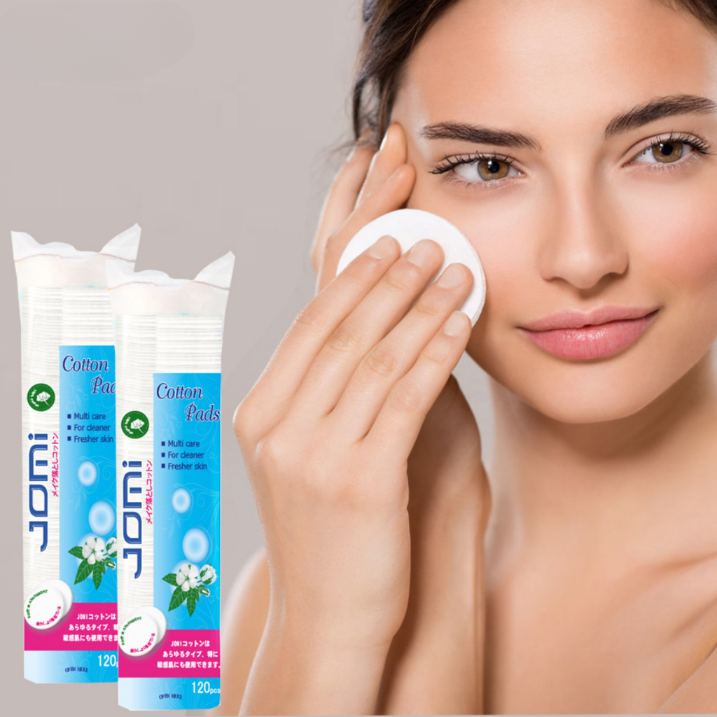 Bông Tẩy Trang Jomi Cotton Pads Nhật Bản Túi 80 Miếng