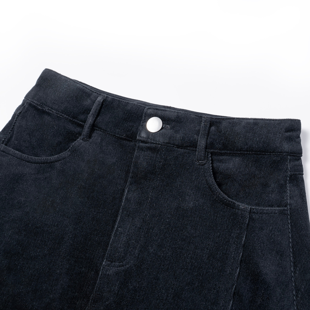Váy ngắn Nhung tăm SLC / Corduroy Short Skirt SLC - Đen/Navy/Xám