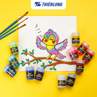 Bộ màu nước 15ml Thiên Long Colokit 12 màu chuyên dụng - Màu tươi sáng, an toàn sử dụng, dễ dàng pha màu WACO-05