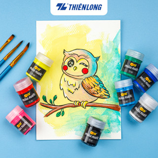 [Mã LIFEMC07BPABAU giảm 20k đơn 99k] Màu nước Thiên Long Colokit 8 màu cơ bản tiêu chuẩn Châu Âu WACO-03