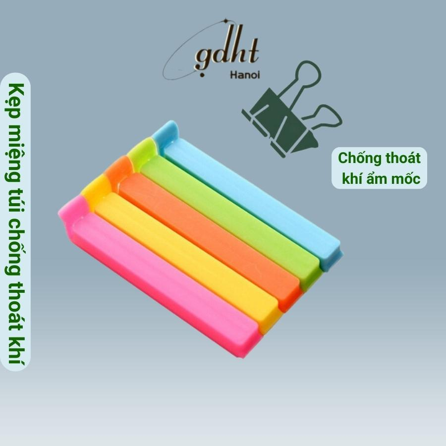 Combo 5 dụng cụ kẹp miệng túi tiện dụng chống thoát khí chống ẩm mốc huytuan3010