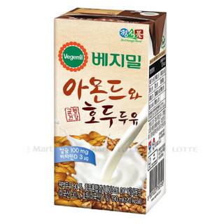 Sữa đậu nành hạnh nhân & óc chó vegemil 190ml