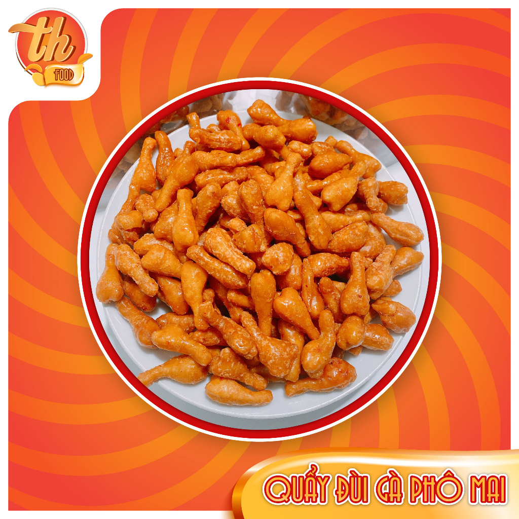 500g Quẩy Đùi Gà Phô Mai Cay, Snack Đùi Gà Sấy Phô Mai Giòn Tan Thơm Ngon Đặc Biệt