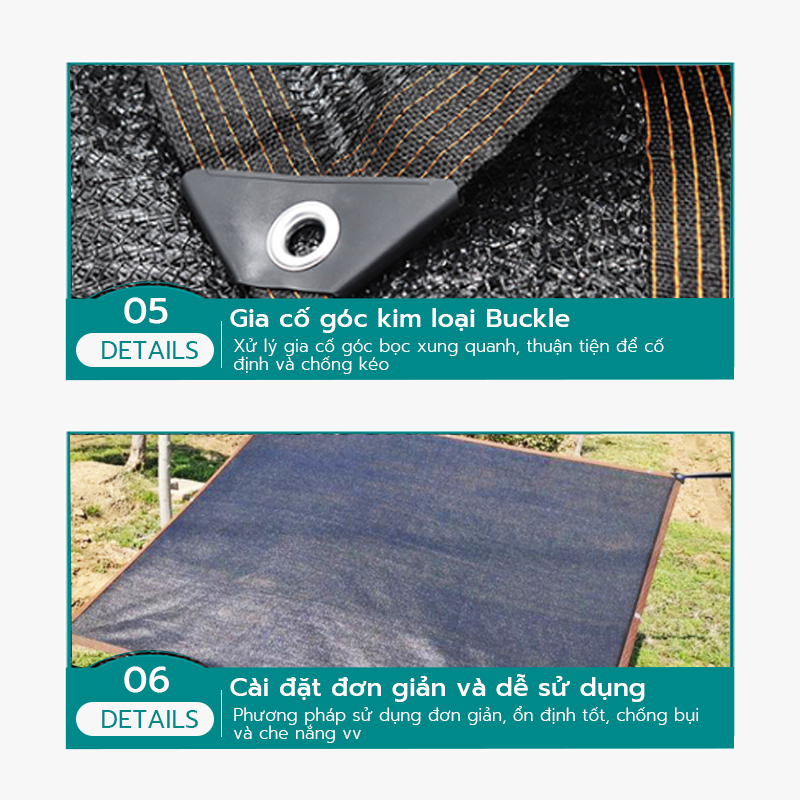 Lưới che nắng, che lan, che cây, che hoa hồng 2mx3m